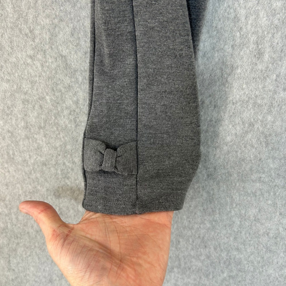 Kate Spade Gray Jamie Knit Ponte Leggings Pants Bow Ankle Stretch Girls Sz Large - Picture 5 of 11